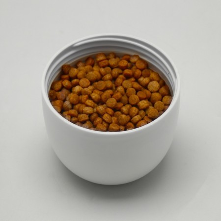 Walking drinker 585 ml+feed container, yellow-9