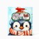 Package New Year's laminated “Penguin”, m 30 x 26 x 9 cm, New Year