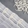 Hook for curtains "Snail", 31 × 12 × 2 mm, white color, price per 1 piece