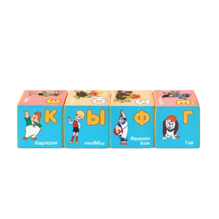 Set of soft cubes "Cartoons", 8*8 cm 944-7