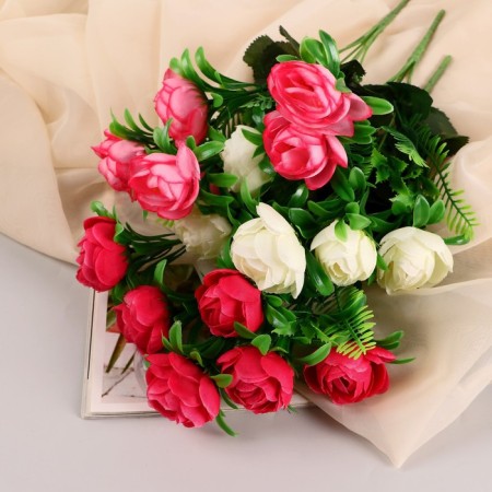 Bouquet "Rose Claire Austin" 6 flowers, d-4 cm h30 cm, mix-3