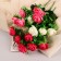 Bouquet "Rose Claire Austin" 6 flowers, d-4 cm h30 cm, mix