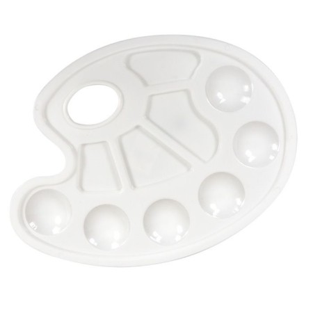 Oval palette 205x155 mm "Kalyaka-Malyak", plastic, 10 cells