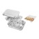 Disposable smokehouse, alder chips, salt, black pepper, size 20 x 15 cm
