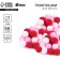 Pompons for creativity and decor "Pink Mix", 55 grams