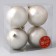 Set of balls plastic D-8 cm, 4 pcs "Goldi" gold