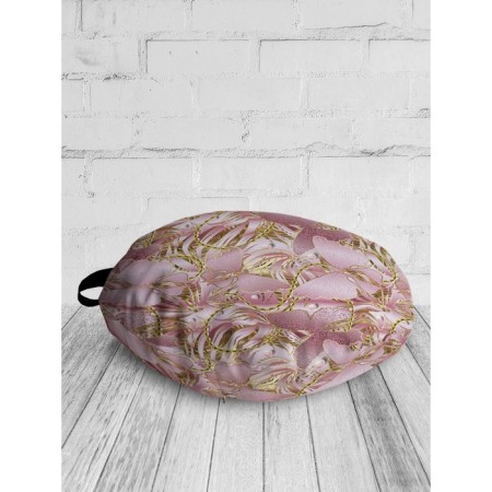 Pillow Siddle "Golden Butterflies", Decorative, D = 52 cm-1