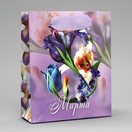 Gift Package Laminated, packaging, Irises, S 12 x 15 x 5.5 cm-1