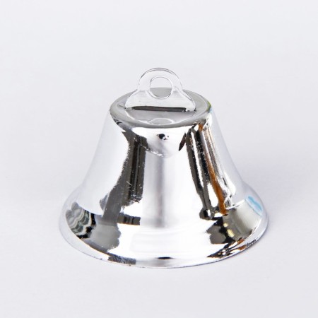 Bell for needlework, size 1 pc. - 3.8 cm, silver color-1