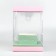 Box for flowers with a vase and PVC Windows Folding "Tenderness", 16 x 23 x 16 cm