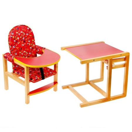 Ksenia feeding chair, transformer, red color-1