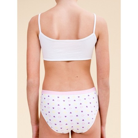 Майка для девочек, рост 146 см, цвет белый-2