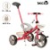 Three -haired Micio Lutic+bike, pink color