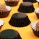 Baking shape round, 3.5 x 2 cm black