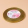 Brocade tape, 6 mm, 23 ± 1 m, gold color