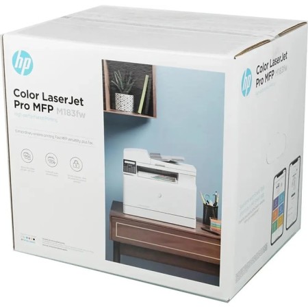 MFP, LAZ TsV Print HP Laserjet Pro M183FW, 600X600 DPI, 16 pages/min (TsV/CB), A4, Wi-Fi, White-20