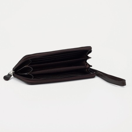 Women's wallet with lightning, with a pen, brown color-2