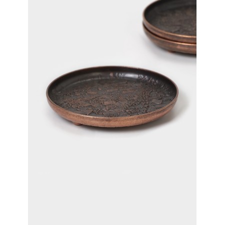 Cup and incense stand for a tea ceremony, set 3 pieces, D-8 cm-1