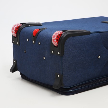 Big suitcase 28 ", a lightning department, code castle, 3 wheels, 2 external pockets, blue color-7