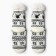 Women's socks with fur inside "Snowflakes with a deer", white color, size 36-40