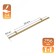 Cappio rating handle, lightweight, d = 12 mm, m/o 256 mm, color gold