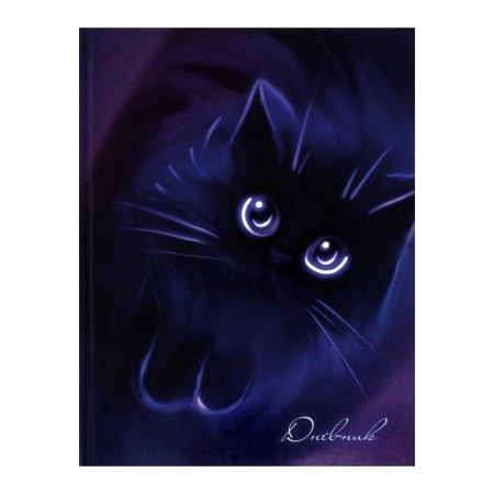Universal diary for grades 1-11, "kitten", solid cover 7BC, glossy lamination, 40 sheets-1