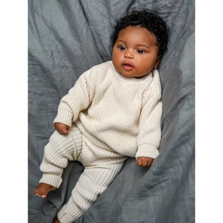Knitted Children's Pure Love Buddy, height 86 cm, milk color-4