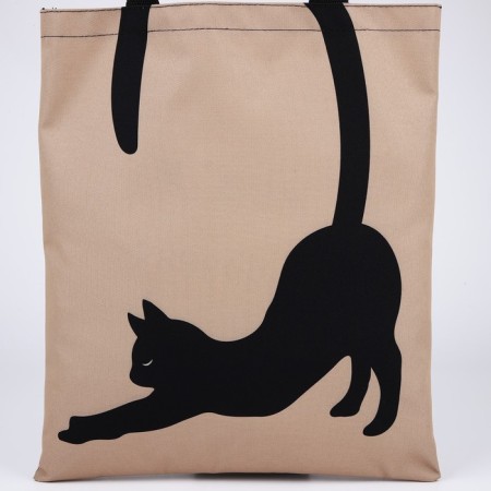 Bag Schoper "Black Cat", 35x0.5x40 cm, Department without lightning, without lining, beige-5