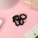 Hair gum "Bead" (set 5 pcs) black and white