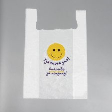 T -shirt package, polyethylene 
