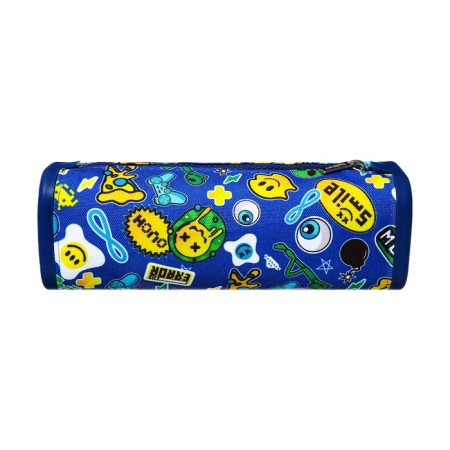 Penal soft, 1 compartment, quadro, 70 x 200 mm, Hatber "stickers" silicone+textiles, blue npn_72260-2
