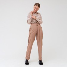 Women's pants minku beige color, rr 44