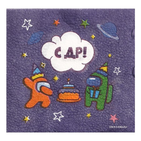 Paper napkins "C DR", 24x24 cm, 20 pcs-1