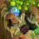 Fountain "Stone slope under the tree" 29x16 cm (with backlight)
