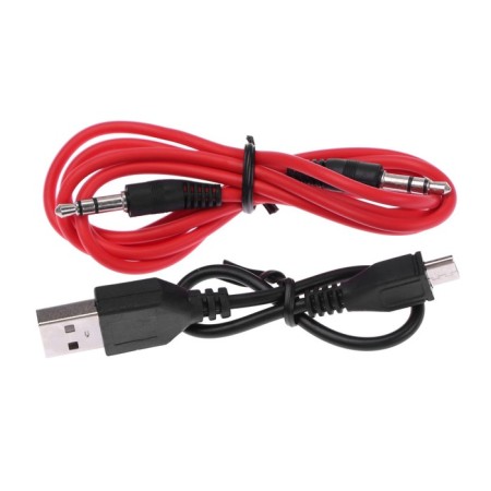 MYBIT W-32 braids, wireless, MIC, BT 5.0, AUX, Microsd, MP3, 400 mAh, black-8