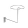 Bracket for a hat on a grid, d = 14, chrome
