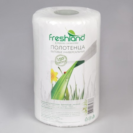 Household towels Freshland 150, non -woven, 150 pcs-4