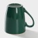 Mug Porcelain Dolyana "Emerald. Line ", 350 ml, green color