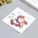 Tattoo on the body color "Snowman" 8x8 cm