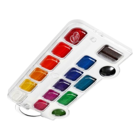 Watercolor 16 -Zv Plastic Figuries "Kroch" bus, without brush-1