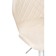 Barrier stool Porch metal/eco -leather, chrome/beige 48x47x91 cm