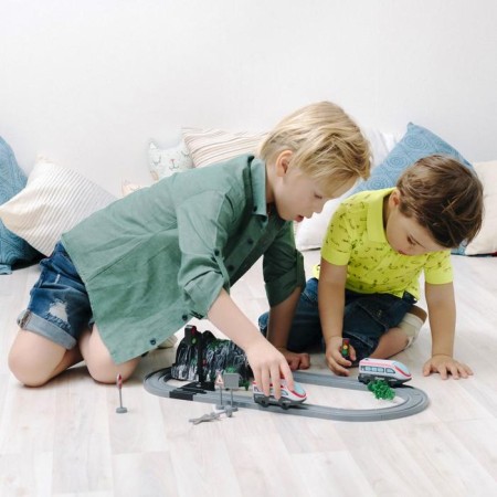 Railway for children "My City", 41 item, on batteries-9
