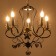 Sandra chandelier 5XE14 40W Black-gold 51x51x52-110 cm BayerLux