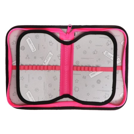 Penal 3 sections, tab inside, 140 x 210 x 40 mm, fabric, calligrata top block "sneakers"-5