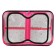 Penal 3 sections, tab inside, 140 x 210 x 40 mm, fabric, calligrata top block "sneakers"