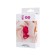 Anal plug Diamond Heart, silicone, pink color, 9.5 cm, d = 4 cm