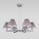 Suspended chandelier with lampshades PEONY, 40W, E14, 73x73x52 cm