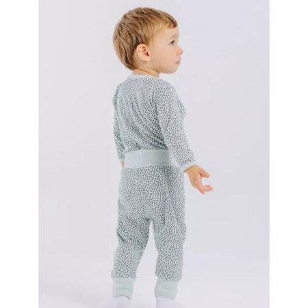 A set of children's pants MOWBABY BIRDS, height 68 cm, blue color, 3 pcs-15