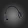 Wall lamp GU10, 1x3W, 6x24 cm, black color