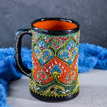 Rishtan ceramics mug "Samarkand", 500 ml, mix